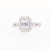 Vera Wang Love Collection Canadian Certified Centre Diamond 0.95 CT. T.W. Twist Shank Engagement Ring in 14K White Gold