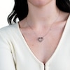 0.95 CT. T.W. Black Diamond Outline Heart Pendant in Sterling Silver