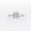 CT. Certified Lab-Created Diamond Solitaire Engagement Ring in 14K White Gold (F/SI2