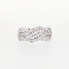 0.69 CT. T.W. Diamond Double Row Wave Bypass Ring in 10K Gold