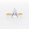 2.00 CT. Pear-Shaped Certified Lab-Created Diamond Solitaire Engagement Ring in 14K Gold (F/SI2)