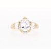 2.00 CT. T.W. Pear-Shaped Certified Lab-Created Diamond Sideways Collar Engagement Ring in 14K Gold (F/SI2