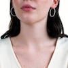 Lab-Created Opal Inside-Out Hoop Earrings in Sterling Silver
