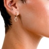 Circle of Gratitude® Collection 0.30 CT. T.W. Diamond Braided Dangle Hoop Earrings in 10K Gold
