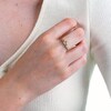 Blue Sapphire and 0.04 CT. T.W. Diamond Tiara Ring in 10K Gold