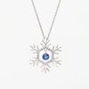 Unstoppable Love™ Blue and White Lab-Created Sapphire Snowflake Pendant in Sterling Silver