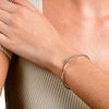 Unstoppable Love™ Diamond Accent Heart Frame Bangle in Sterling Silver