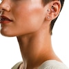 Trouvaille Collection CT. T.W. DeBeers®-Graded Princess-Cut Diamond Solitaire Stud Earrings in 14K Gold (F/I1