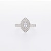 0.50 CT. T.W. Marquise Diamond Double Frame Engagement Ring in 14K White Gold