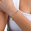 Men's 1.00 CT. T.W. Diamond Curb Chain Bracelet in Hollow 10K Gold - 8.5"