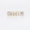 Men's 0.50 CT. T.W. Canadian Certified Diamond Five Stone Band in 14K Two-Tone Gold (I/I1)