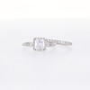 1.50 CT. T.W. Certified Princess-Cut Lab-Created Diamond Frame Bridal Set in 14K White Gold (F/VS2)
