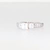 1.95 CT. T.W. Princess-Cut Diamond Past Present Future® Engagement Ring in 14K White Gold