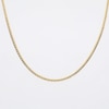 2.0mm Curb Chain Necklace in Solid 10K Gold - 18"