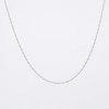 1.0mm Singapore Chain Necklace in Solid 10K White Gold - 16"