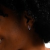 0.19 CT. T.W. Diamond Bubble Inside-Out Hoop Earrings in Sterling Silver