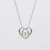 Unstoppable Love™ 0.10 CT. T.W. Diamond Heart Pendant and Drop Earrings Set in Sterling Silver