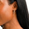 Wishbone Hoop Earrings in Hollow 10K Gold