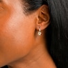 Love Knot Hoop Earrings in Hollow 10K Gold