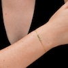 Cursive "mama" Cable Chain Bracelet in 10K Gold - 7.25"