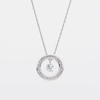 Unstoppable Love™ 0.33 CT. T.W. Diamond Dangle Open Circle Pendant in 10K White Gold