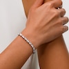 10.00 CT. T.W. Pear-Shaped Certified Lab-Created Diamond Duos Bracelet in 10K White Gold (F/SI2)