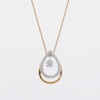 Unstoppable Love™ 0.25 CT. T.W. Diamond Dangle Double Teardrop Pendant in 10K Gold