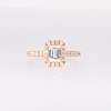 GIA-Graded Emerald-Cut Centre Diamond 1.50 CT. T.W. Frame Engagement Ring in 14K Gold (F/SI2)