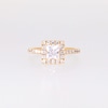 GIA-Graded Princess-Cut Centre Diamond 1.50 CT. T.W. Frame Engagement Ring in 14K Gold (F/SI2)