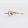 1.70 CT. T.W. Emerald-Cut Certified Lab-Created Diamond Frame Bridal Set in 14K Gold (F/SI2)