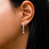 1.50 CT. T.W. Pear-Shaped Certified Lab-Created Diamond Linear Drop Earrings in 14K White Gold (F/SI2)