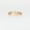 0.40 CT. T.W. Diamond Frame Bypass Shank Bridal Set in 10K Gold