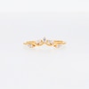 0.12 CT. T.W. Diamond Contour Leaf Vine Anniversary Band in 14K Gold
