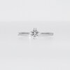 Enchanted Disney Majestic Princess 0.45 CT. Diamond Solitaire Engagement Ring in 14K White Gold (I/I1)