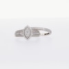 0.50 CT. T.W. Marquise Multi-Diamond Frame Multi-Row Split Shank Bridal Set in 10K White Gold