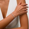CT. T.W. Certified Lab-Created Diamond Bubbles Tennis Bracelet in Sterling Silver (I/SI2