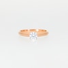 0.50 CT. Certified Diamond Solitaire Engagement Ring in 14K Rose Gold (J/I2)