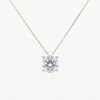 CT. Certified Lab-Created Diamond Solitaire Pendant in Sterling Silver (I/SI2