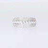 0.95 CT. T.W. Marquise and Round Diamond Multi-Row Anniversary Band in 14K White Gold
