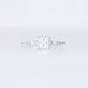 Princess-Cut Canadian Certified Centre Diamond 1.10 CT. T.W. Frame Engagement Ring in 18K White Gold (I/SI2)