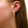 Reaura 24.0mm Domed Hoop Earrings in Repurposed 14K Gold