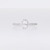 0.50 CT. T.W. Oval Certified Lab-Created Diamond Frame Promise Ring in 10K White Gold (F/SI2)