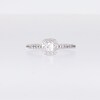 0.50 CT. T.W. Princess-Cut Certified Lab-Created Diamond Cushion Frame Promise Ring in 10K White Gold (F/SI2)