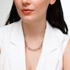 7.8mm Oval Link Necklace in Hollow Sterling Silver - 18"