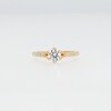 Vera Wang Love Collection 0.95 CT. T.W. Certified Diamond Split Shank Engagement Ring in 18K Gold (F/SI2)