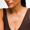 2.3mm Glitter Rope Chain Necklace in Hollow 10K Gold - 20”