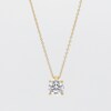 CT. Certified Lab-Created Diamond Solitaire Pendant in Sterling Silver with 10K Gold Plate (I/SI2