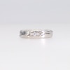 0.10 CT. T.W. Diamond Trio Bypass Anniversary Band in 10K White Gold