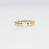 1.10 CT. T.W. Diamond Solitaire Wide Band Engagement Ring in 14K Gold