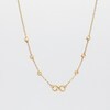Infinity and Diamond-Cut Bead Station Necklace in 10K Gold